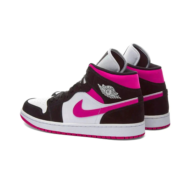 NIKE AIR JORDAN 1 MID CACTUS FLOWER PRETA ROSA - Air Foot