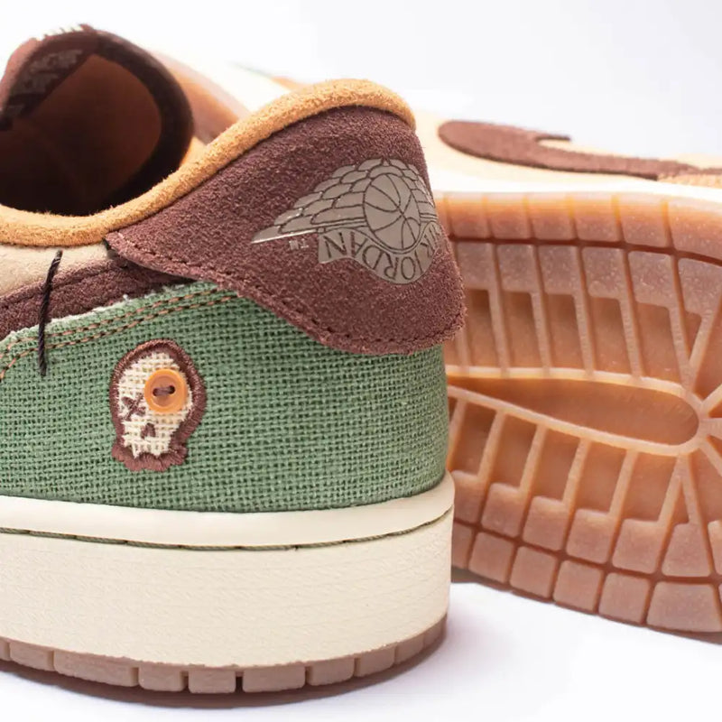 Air Jordan 1 Low Voodoo Flax and Oil Green (IMPORTADOS) - Air Foot