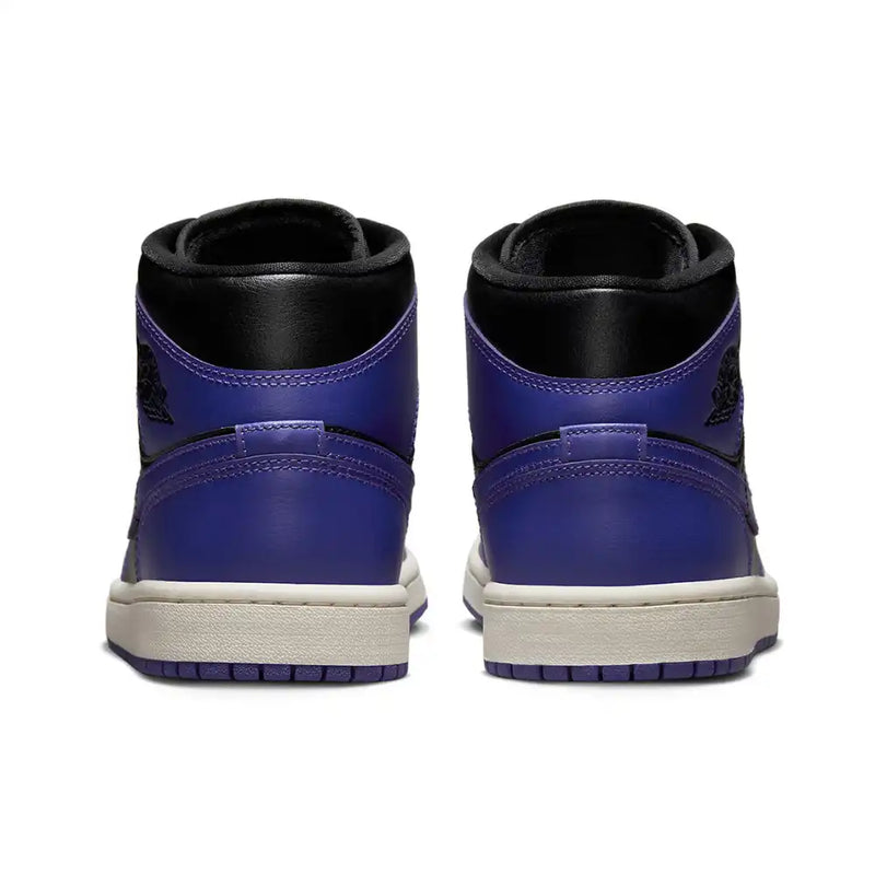 AIR JORDAN 1 MID BLACK DARK CONCORD (IMPORTADOS) - Air Foot