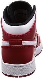 AIR JORDAN 1 MID BIG COURO VERMELHO (IMPORTADOS) - Air Foot