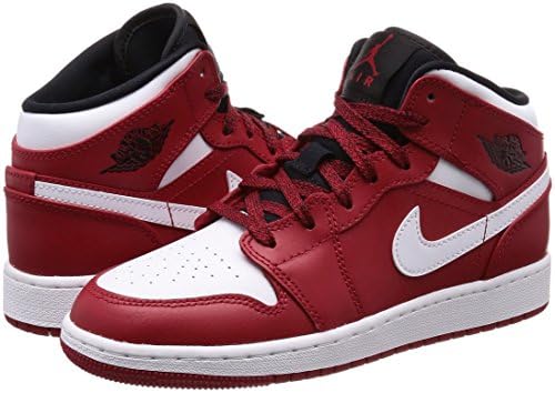 AIR JORDAN 1 MID BIG COURO VERMELHO (IMPORTADOS) - Air Foot