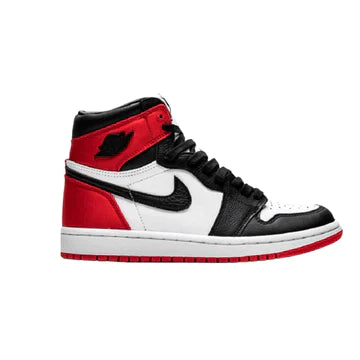 NIKE AIR JORDAN 1 HIGH SATIN BLACK TOE TRICOLOR NEW - Air Foot