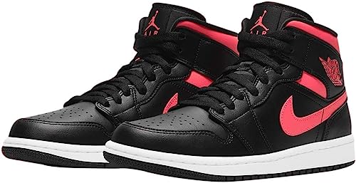 AIR JORDAN 1 MID BLACK SIREN RED (IMPORTADOS) - Air Foot