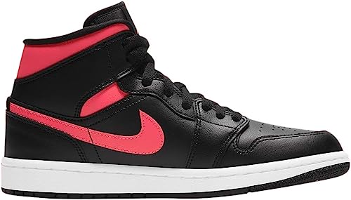 AIR JORDAN 1 MID BLACK SIREN RED (IMPORTADOS) - Air Foot