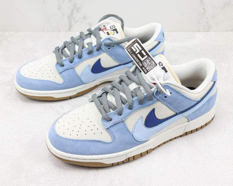 NIKE DUNK LOW DOUBLE HOOK WHITE/BLUE (IMPORTADOS) - Air Foot