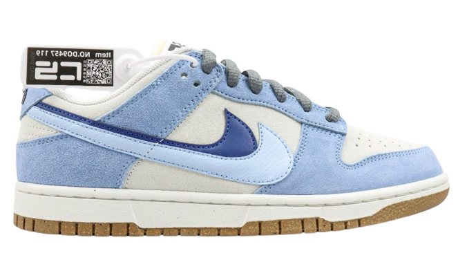 NIKE DUNK LOW DOUBLE HOOK WHITE/BLUE (IMPORTADOS) - Air Foot