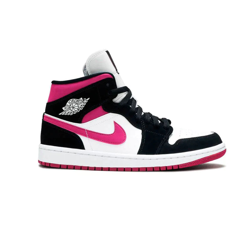 NIKE AIR JORDAN 1 MID CACTUS FLOWER PRETA ROSA - Air Foot