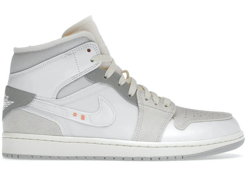 AIR JORDAN 1 MID CRAFT INSIDE OUT WHITE (IMPORTADOS) - Air Foot