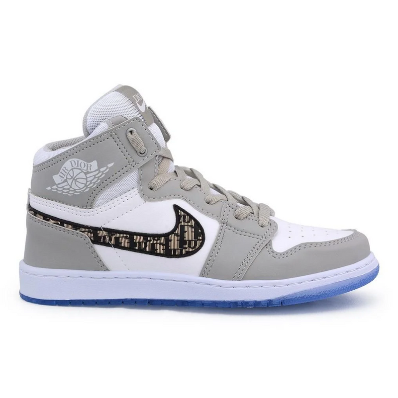 NIKE AIR JORDAN 1 DIOR LIMITED BRANCO/CINZA - Air Foot