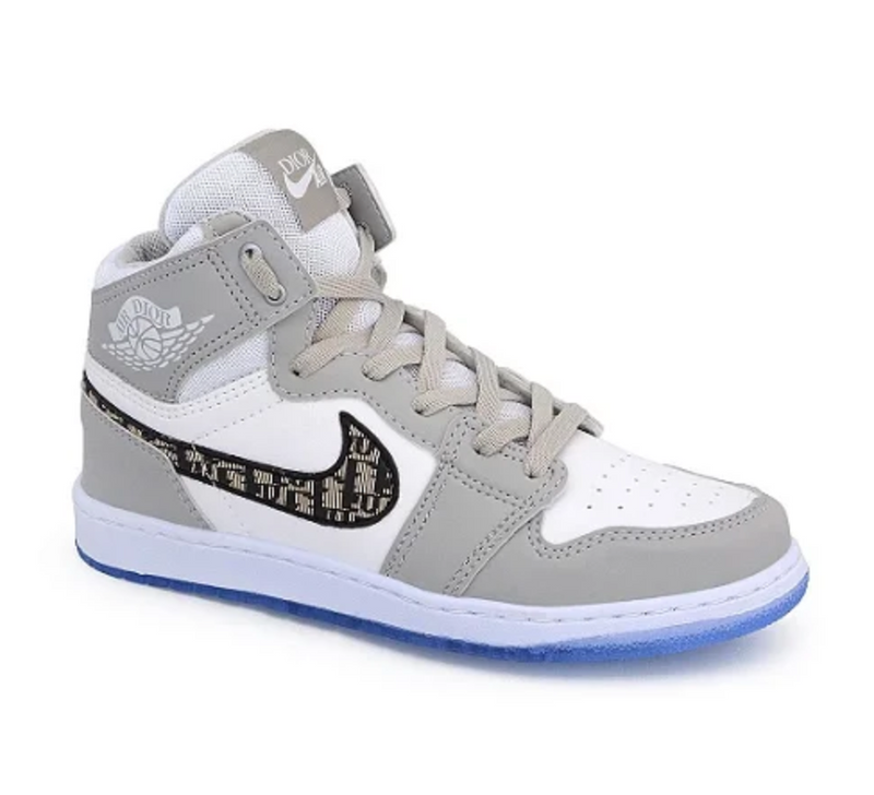 NIKE AIR JORDAN 1 DIOR LIMITED BRANCO/CINZA - Air Foot