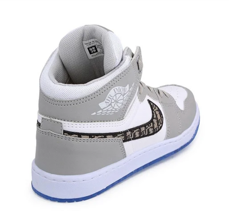 NIKE AIR JORDAN 1 DIOR LIMITED BRANCO/CINZA - Air Foot