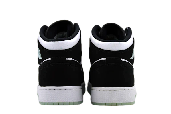 AIR JORDAN 1 MID WHITE BLACK TEAL TINT (IMPORTADOS) - Air Foot