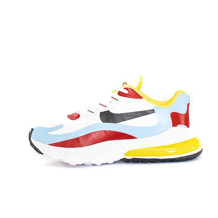 NIKE AIR MAX 270 REACT BRANCO AMARELO - Air Foot