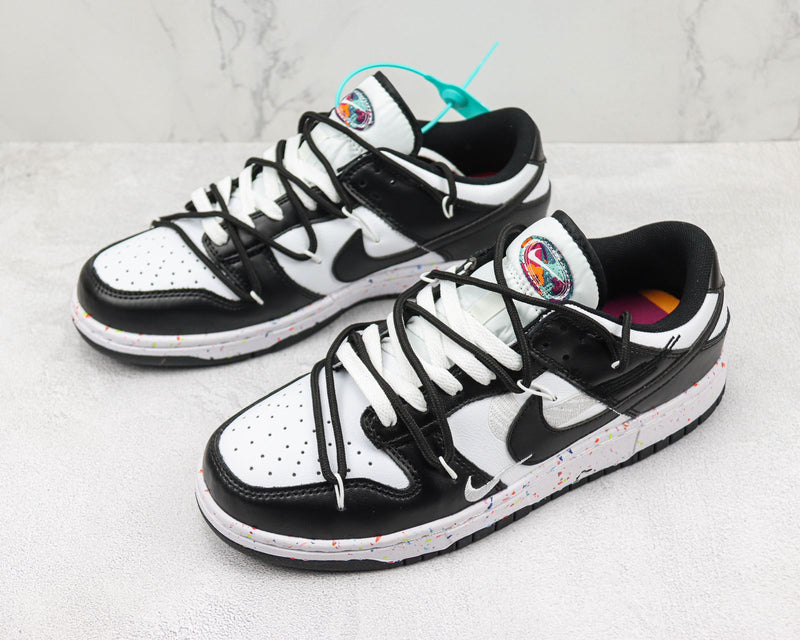 NIKE DUNK MULTI SWOOSH BLACK WHITE (IMPORTADOS) - Air Foot