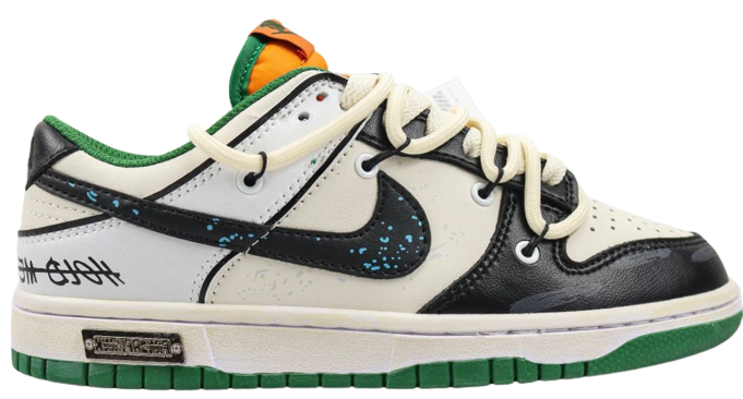 DUNK STRAP WHITE/GREEN (IMPORTADOS) - Air Foot