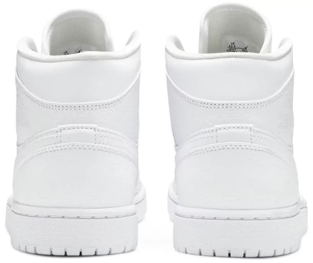 AIR JORDAN 1 MID TRIPLE WHITE (IMPORTADOS) - Air Foot