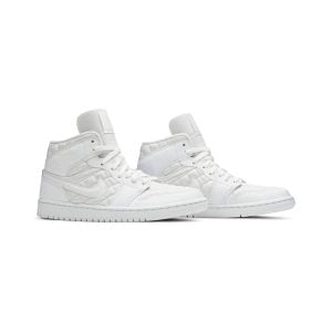 AIR JORDAN 1 MID WHITE QUILTED (IMPORTADOS) - Air Foot