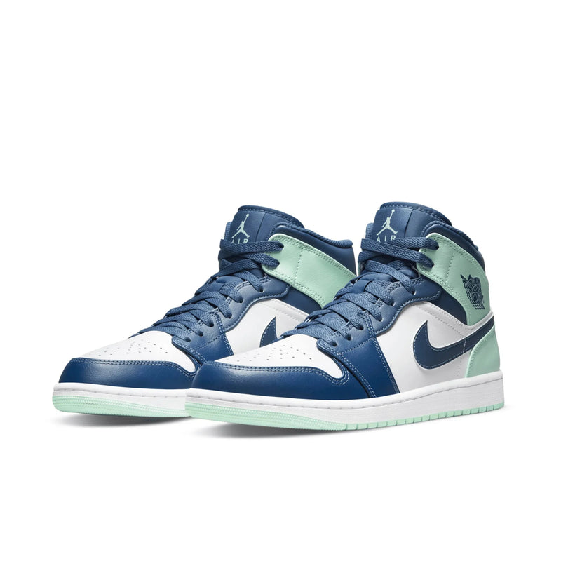 AIR JORDAN 1 MID BLUE MINT (IMPORTADOS) - Air Foot